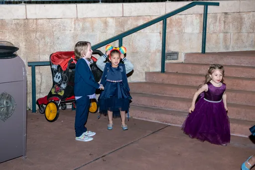 A candid photo of Delaney, Camille, and Jake